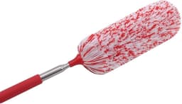 Microvezel Stoffer - Stofwisser Plafond - Hoge Oppervlakken Reinigen - Uitschuifbaar Handvat - 32-80cm - Rood — thumbnail 4