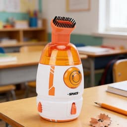 Mini Stofzuiger - Desktop Reiniger - Bureau Schoonmaken - 600 Pa Zuigkracht - 55 Ml Capaciteit - Oranje — thumbnail 3