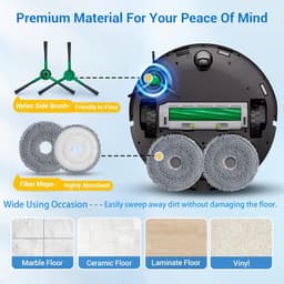 16 stuks - inclusief 1 rolborstels, 3 HEAP-borstels, 4 dweilen, 4 stofzakken, 4 zijborstels - Voor iRobot Roomba Plus 405 Combo Plus 505/507 Combo robotstofzuiger — thumbnail 5