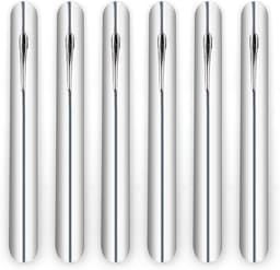 Kruimelvegers 6 Stuks - Tafelkruimel Schraper - Snel Tafel Schoonmaken - Met Zakclip - Aluminium Constructie - Zilverkleurig — thumbnail 1