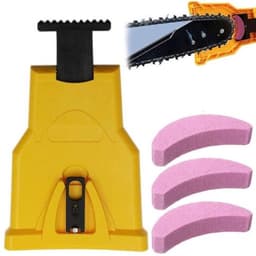 Kettingzaagslijper, kettingzaagslijpset, inclusief 3 slijpstenen, een handig gereedschap voor houtbewerking, geschikt voor houthakkers en grasmaaiers. — thumbnail 1