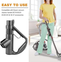 Geschikt Voor DYSON - Pistoolgreep - Handvat geschikt voor Dyson DC19 DC23 DC26 DC29 DC32 DC36 DC37 - Greep stofzuigerslang - Opzetstuk - Stofzuigeraccessoires - Grijs — thumbnail 4