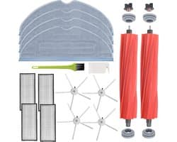 Veegmachine accessoires - Roborock veegrobot S7 MaxV Ultra / S7 MaxV / S7 Plus / S7 Max / S7 / S7 Pro Ultra Robotstofzuiger accessoires - 4 moppen + 2 hoofdborstels + 4 zijborstels + 4 filters + 2 schoonmaakborstels