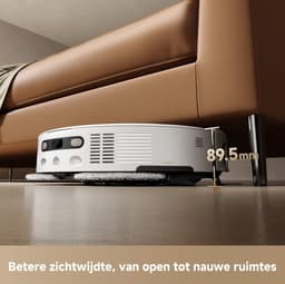MOVA V50 Ultra Complete – Robotstofzuiger met Dweilfunctie - Zelfreinigend Station - 24.000 Pa Zuigkracht & Thermodweil - Slimme Navigatie - Geschikt voor Huisdierharen - Wit — thumbnail 4
