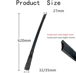 Kierenzuigmond - Flexibel - 62 cm - 32/35 mm aansluiting — thumbnail 2