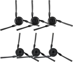 Zijborstels voor Dreame L10s Ultra Gen 3 Robotstofzuiger - 6 stuks Vervangende Borstels, Zwart — thumbnail 1