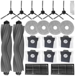 21 stuks vervangingsset voor Dreame L10s Ultra Gen 2 | L10s Pro Ultra Heat / X30 Ultra / L40 Ultra AE & CE / D30 Ultra - robotstofzuiger - 2 hoofdborstels, 4 dweilpads, 6 stofzakken, 2 filters, 6 zijborstels, 1 reinigingsgereedschap — thumbnail 1