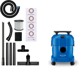 Nilfisk Multi I 12 Home Edition Nat- & Droogzuiger 1100W - 12L Waterzuiger & Stofzuiger met Blaasfunctie - Inclusief Bekledingsmondstuk, Flexibele Kierenzuiger & 4 Fleece Stofzakken — thumbnail 1