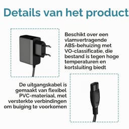 Oplaadkabel 5,5 V - 5 meter - voor raamzuigers — thumbnail 3