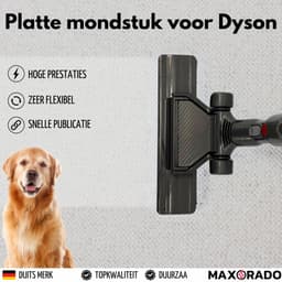Maxorado Parket Platte Zuigmond - Stofzuigermondstuk voor harde vloeren - geschikt voor Dyson V8, V10, V11, V15, DC41, DC44, DC21, DC22, DC23, DC24, en DC29 — thumbnail 2
