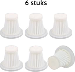 6 x Stofzuigerfilters - Krachtige stofafzuiging, geschikt voor HEPA-autostofzuigers (5,09 x 2,85 x 4,7 cm) — thumbnail 1