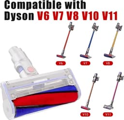 Geschikt voor Dyson 966488-01 rolborstel - anti-zweetrol, Geschikt voorkomt dat haar in de knoop raakt, beschermt vloeren en is gemakkelijk te onderhouden — thumbnail 3