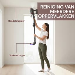 Steelstofzuiger – Draadloze – 45 min Gebruikstijd – 400W – HEPA Filter – LED verlichting zuigmond – Royal Swiss® — thumbnail 2