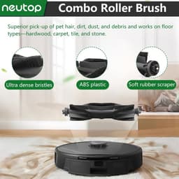 Geschikt voor Vervangende onderdelen voor robotstofzuigers voor Eufy X8 Pro, accessoires voor robotstofzuigers omvatten 1 rolborstel, 5 HEPA-filters, 6 zijborstels, 3 dweilen, 3 stofzakken — thumbnail 2