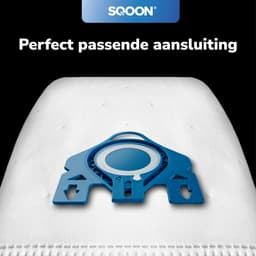 SQOON ® - Stofzuigerzakken geschikt voor Miele G/N - Miele 9917730 - o.a. Miele Complete C2, Complete C3, Classic C1, S8, S5, S2 Series - 4 Stuks — thumbnail 2