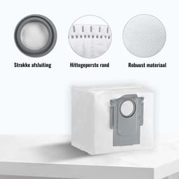 12x Stofzuigerzakken geschikt voor Roborock Q5+, Q7+ en Q7 Max+, S7 MaxV Ultra, S7 Pro Ultra, Q8+ max en pro, S8+ S8 Pro Ultra stofzakken zakken zuigstation - StrongFlow — thumbnail 4