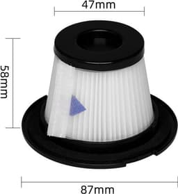 2 stuks geschikt voor MOOSOO draadloze handstofzuiger accessoires K17 Filter filter HEPA filterelement — thumbnail 1