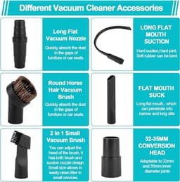 9-delige stofzuigeraccessoires universele mondstukset voor 32 mm en 35 mm — thumbnail 2
