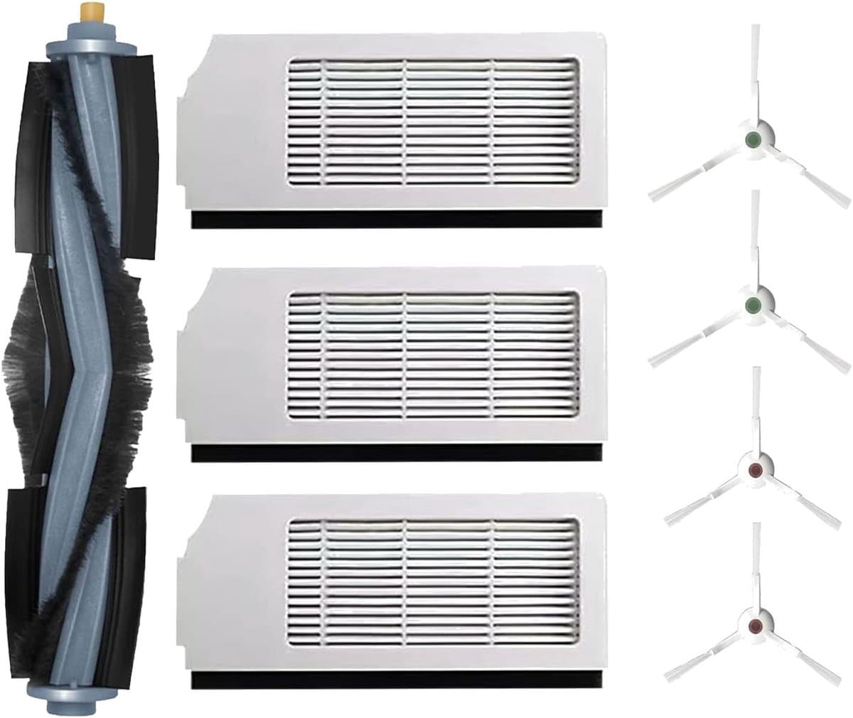 Geschikt voor ECOVACS DEEBOT T10 Plus Robotstofzuiger Hoofdborstel Zijborstel Filter Reserve-accessoire — afbeelding 1