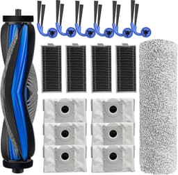 18 stuks Accessoiresets geschikt voor Ecovacs Deebot X9 pro Omni/X9 pro Robotstofzuiger Vervangende Onderdelen, 1 Hoofdborstel 1 Mop Roller 6 Stofzak 4 Filter 6 Zijborstel — thumbnail 1