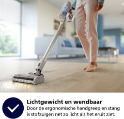 Philips Steelstofzuiger Draadloos XC2011/01 - Zuigmond met LED verlichting - Zonder Zak - Incl Handstofzuigerfunctie - Alle Vloertypen - Lichtgewicht — thumbnail 4