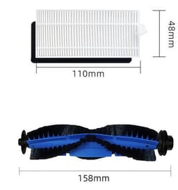 Accessoires Onderdelen - 9-Delig - Stofzuiger Onderdeel - Geschikt voor Eufy RoboVac 11S/15C/30C/25C/35C/15T Robotstofzuiger - Vervangende Onderdelen - Met 1 Hoofdborstel, 4 Zijborstels, 4 HEPA-Filters — thumbnail 2