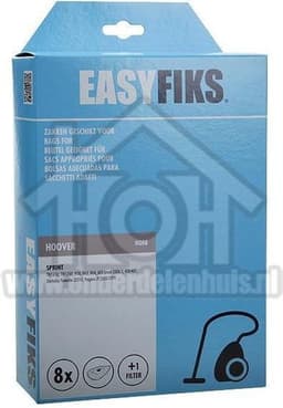 Easyfiks HO08 stofzuigerzakken geschikt voor Hoover Sprint - 8 stuks — thumbnail 1
