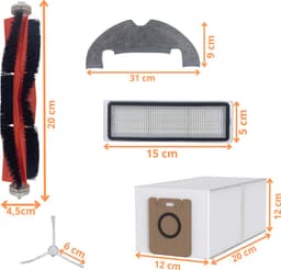 Accessoirespakket voor Dream D10 Plus/L10 Plus/Z10 Pro - Zak/Filter/Dweil/Zijborstel/Afzuigrol — thumbnail 2