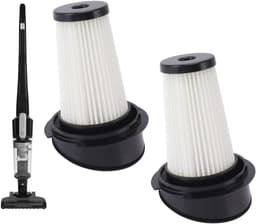 2Pcs ABS High Efficiency Filter - Commercial Upright Vacuum Filters - Rowenta ZR005201 2950 RH6543 RH6545WH - Reusable Washable Filter Replacement — thumbnail 2