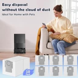 PromoHome 10 stuks hoge capaciteit Geschikt voor Roborock Qrevo Series/QV35S/35A,Qrevo S/Pro,Qrevo Curv/Edge,Qrevo S5V/Saros 10R/10/Z70,Qrevo Master/Slim — thumbnail 4