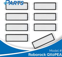 Roborock QX0PEA Filters (8 Stuks, Plus.Parts® alternatief voor 8.02.0240) — thumbnail 1