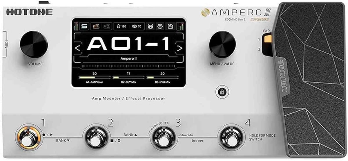 HoTone MP-350 Ampero Series amp modeler en effect processor AMPERO II — afbeelding 1