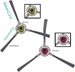 Onderhoudsset Geschikt voor iRobot Roomba Combo 113 - 9 Stuks - Alternatief voor 4719025 - Inclusief HEPA Filters, Zijborstels, Dweilpads & Hoofdborstel — thumbnail 3