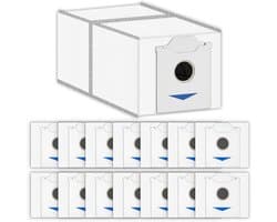 15 stucks-N30 Omni vervangende stofzuigerzakken-compatibel met Ecovacs Deebot N30 Omni / N30 Pro Omni robotstofzuiger-met actieve koolfilterlaag-wegwerpzakken-stofzuigerzakken