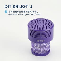 Tops filterset voor Dyson V10 – Geschikt voor SV12 & SV27 – Wasbaar en Herbruikbaar – 2 stuks — thumbnail 5