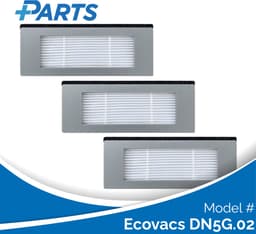 Ecovacs DN5G.02 Filters (3 Stuks, Plus.Parts® alternatief voor 201-1628-0022) — thumbnail 1