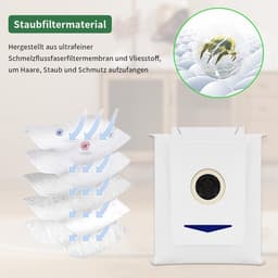 JGS Premium - 14-delige accessoireset voor robotstofzuiger - 4 schoonmaakdoeken - 10 stofzakken — thumbnail 2