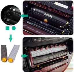 Stofzuigerborstel - Vervangingsonderdeel voor stofzuiger - 2 sets niet-klevende stofzuigerborstels - Geschikt voor IRobot Roomba 800/900-serie - Stofzuigeraccessoireset — thumbnail 5
