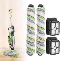 Geschikt voor 2-pack 1868 Multi-Surface Vacuum Brush Rolls en 2-pack 1866 Vervangende Filters, Compatibel met Bissell CrossWave 2306A 1785A 3888A Stofzuigers, Vergelijkbaar met Onderdeel 1608684, 160-8683 — thumbnail 1
