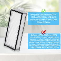 BOXOB 4pcs Washable Replacement Filters for Roborock Q5 Pro/Q5 Pro+/Q7/Q7 Max+/Q8 Max, Replacement Part for Robot Vacuum Cleaners Efficient Reusable Accessories — thumbnail 5