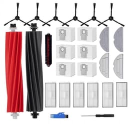 Accessoireset geschikt voor reserveonderdelen voor de Roborock S8 Pro ULtra robotstofzuiger, 6 stofzakken, 6 filters, 6 zijborstels, 4 dweilen, 1 reinigingsborstel — thumbnail 1