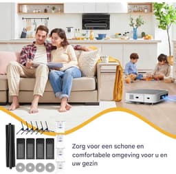 TOVBMUP 19 Stuks Stofzuigeronderdelen - Onderhoudsset voor Ecovacs Deebot X2 Omni/X2/X2 Pro - Geschikt voor Ecovacs Deebot X2 Serie - Incl. 1 Hoofdborstel, 4 HEPA-Filters, 4 Dweilpads, 4 Stofzakken en 6 Zijborstels — thumbnail 3