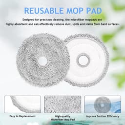 Dailygoods- Reserveonderdelen voor Ecovacs Deebot Mini - 1 Hoofdborstel - 4 HEPA-filters - 4 Zijborstels - 4 Stofzakken - 4 Reinigingsdoeken - Hoogwaardige kwaliteit - Robotstofzuiger — thumbnail 3