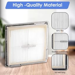 Dailygoods- HEPA-filters 5 Stuks - Vervangende Filters - Compatibel met Roborock Q10 S5/Q10 S5+/Q10 X5/Q10 X5+ - Hoge Kwaliteit - 99,9% Filtratiesnelheid - Stofzuigerfilters — thumbnail 4