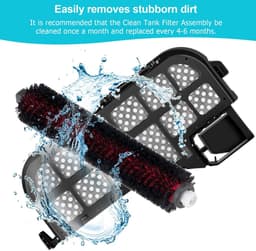 Dailygoods- Waterfilters 2 Stuks - Kunststof Materiaal - Reserveaccessoires - Reinigingsborstels - Geschikt voor Roborock S8 Pro Ultra - Verhoogt Zuigkracht - Filter — thumbnail 5