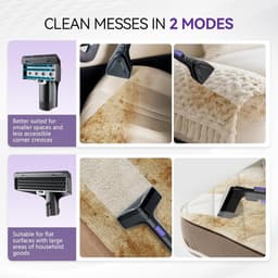 SnelShoppen - Draagbare Tapijtreinigingsmachine, 20kpa Sterke Zuigkracht, Vlekkenreiniger, Bekleding Reinigingsmachine met Handvat voor Huisdierenvlek — thumbnail 4
