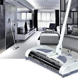 Vloer Veegmachine - Handveger Tapijt - Huis Reinigen - Oplaadbaar Lichtgewicht - 1 Meter Bereik - Zwart — thumbnail 4