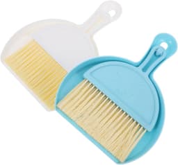 Handveger en Stoffer Set - Kruimelveger Tafelveger - Snel Opruimen - Compact Ontwerp - 21 cm - Diverse Kleuren — thumbnail 1