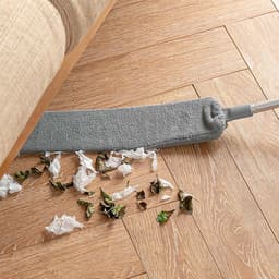Stofwisser met Lange Steel - Plumeau Afstoffen - Huis Reinigen - Afneembare Wasbare Kop - 98.5 cm - Grijs — thumbnail 2