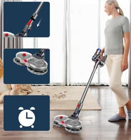 Elektrische Dweil Accessoire Met Watertank En Doek - Voor Dyson V7 V8 V10 V11, Dual-Spin Motor - Nat & Droog 5 m²/min - Snel Schoonmaken Eenvoudig Te Installeren — thumbnail 2